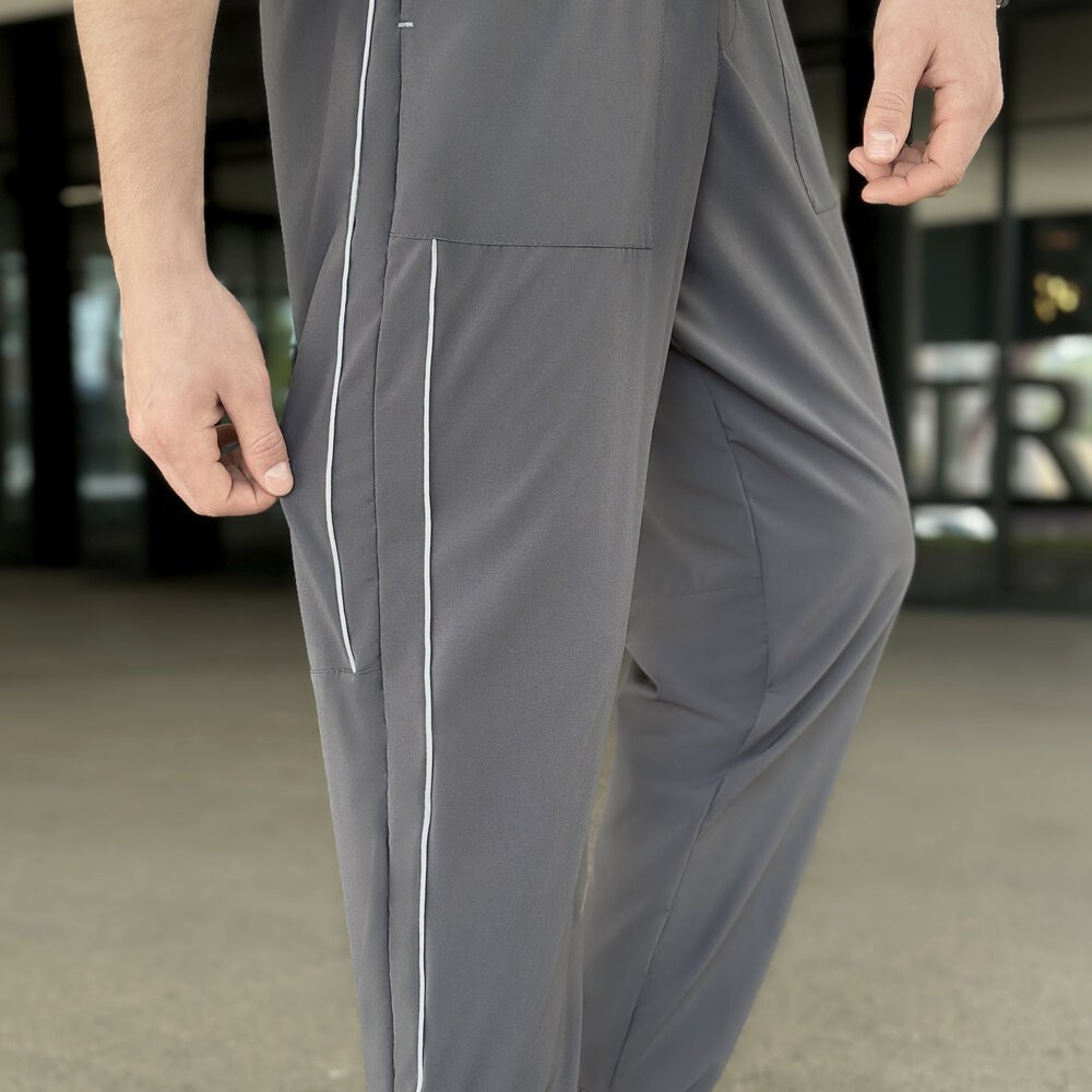 Чоловічі легкі джогери із софту темно-сірі Pobedov Weekend