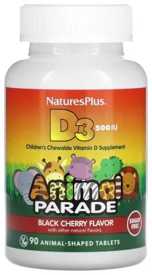 Kids Vit D3 Chewable Sugarfree 500 IU - 90 tabs