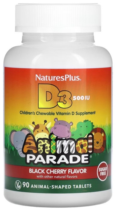 Kids Vit D3 Chewable Sugarfree 500 IU - 90 tabs