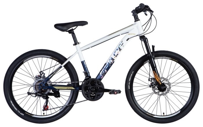 Велосипед 24'' SPACE-036 DD 2024 (біло-синій), укр, укр