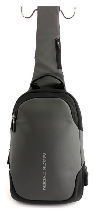 Рюкзак з однією лямкою Mark Ryden Mini Secret MR7056 Gray, укр, укр