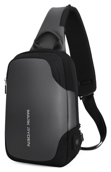 Рюкзак з однією лямкою Mark Ryden Mini Secret MR7056 Gray, укр