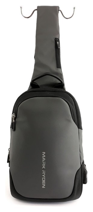 Рюкзак з однією лямкою Mark Ryden Mini Secret MR7056 Gray, укр, укр