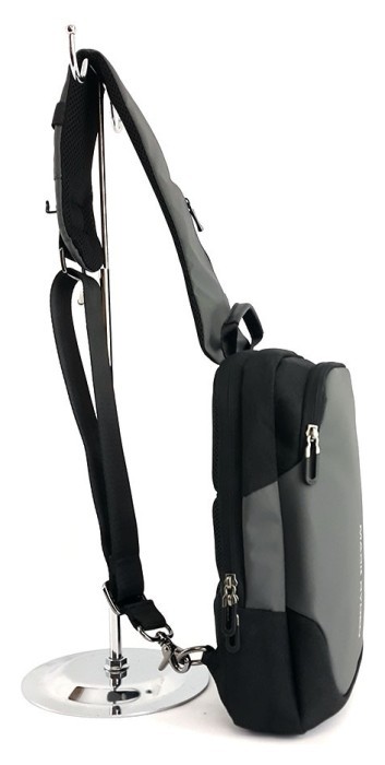 Рюкзак з однією лямкою Mark Ryden Mini Secret MR7056 Gray, укр, укр