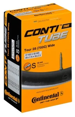 Камера Continental Tour Tube Wide 28", 47-622->62-622, S42, 230 г