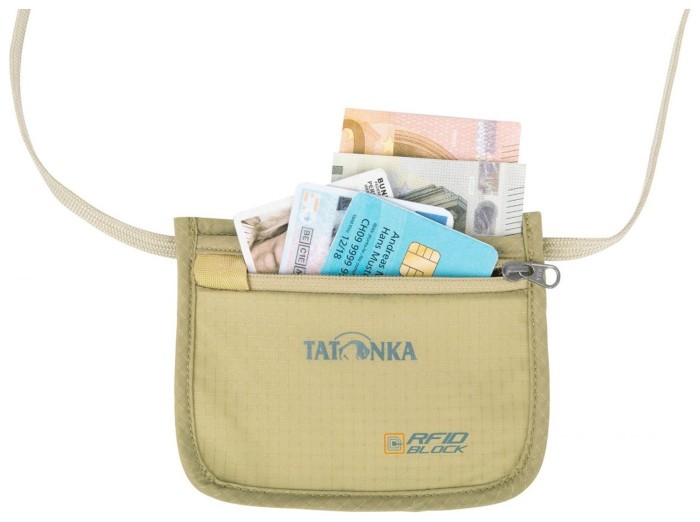 Кошелек нательный Tatonka Skin ID Pocket RFID B, Natural