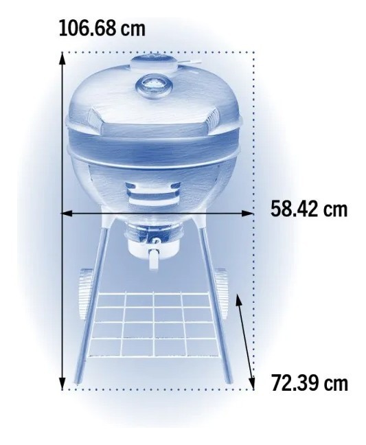 Угольный гриль 57 см Napoleon PRO Kettle PRO22K-LEG-3