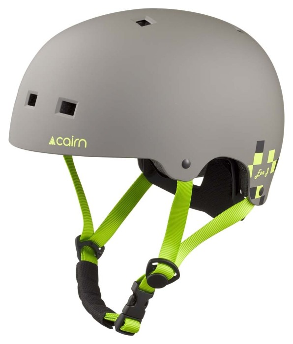 Велошолом Cairn Eon Jr mat khaki-lemon, укр, укр