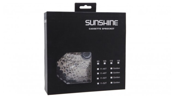 Касета 11-к 11-46T SUNSHINE CS-HR11-46 на алюм. павуку, укр, укр