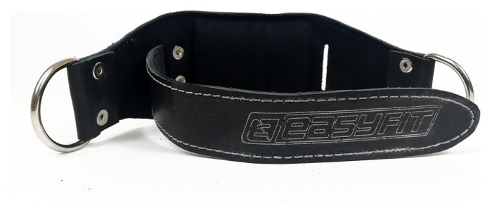 Манжета EasyFit F9 черная для тяги на тренажере (кожа)