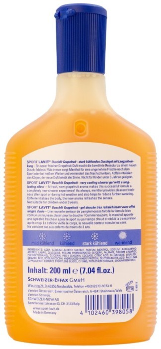 Гель для душа с охлаждающим эффектом Sport Lavit Duschfit Grapefruit 200 ml (39805000)