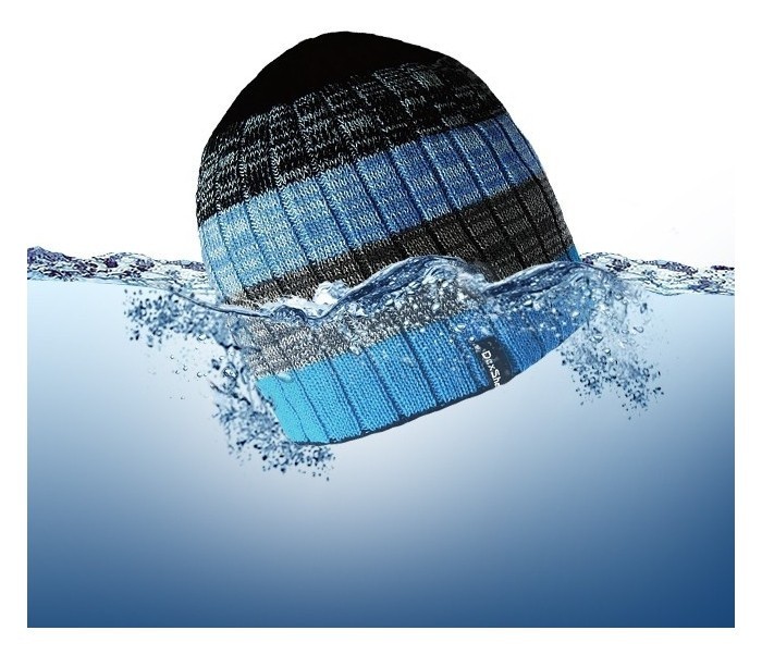 Шапка водонепроницаемая Dexshell градиент голубой