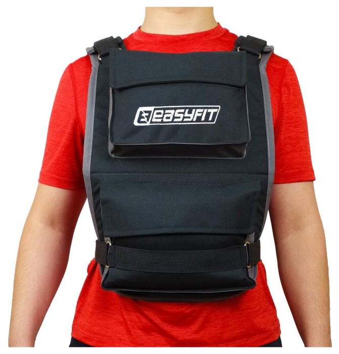 Жилет-утяжелитель EasyFit до 20 кг наборный с филлерами.