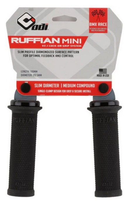 Грипсы ODI Ruffian Mini v2.1 Lock-On BMX 110mm Black