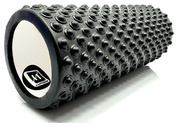 Масажний ролик EasyFit Grid Roller Light 33 см Чорний