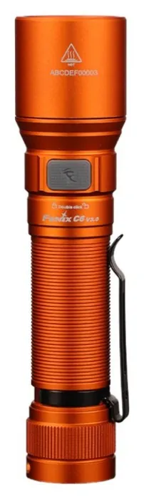 Фонарь ручной Fenix C6V3.0 оранжевый | Лимитированная серия