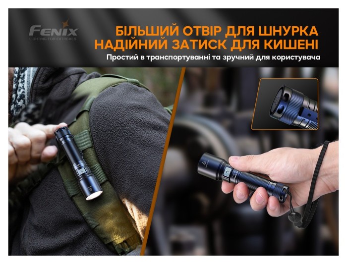 Фонарь ручной Fenix C6V3.0 оранжевый | Лимитированная серия