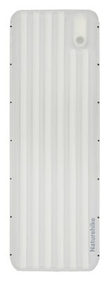 Матрас надувной туристический одноместный Naturehike CNK2450WS034, 198х68х9.5 см, белый, для кемпинга с мешком для надува.
