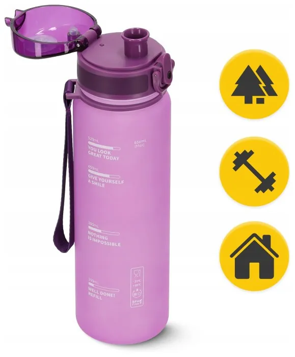 Бутылка для воды спортивная 4FIZJO 650 мл Pink (P-5905973403757)