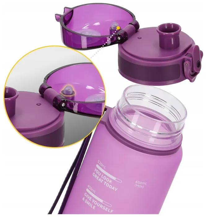Бутылка для воды спортивная 4FIZJO 650 мл Pink (P-5905973403757)