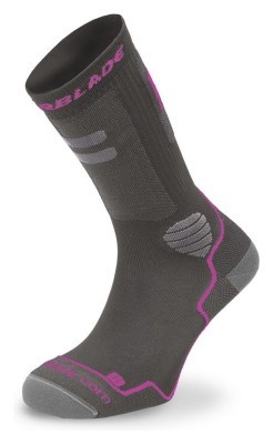 Шкарпетки для ролика женские Rollerblade HIGH PERFORMANCE W SOCKS L Dark grey/pink (06A85100 500)