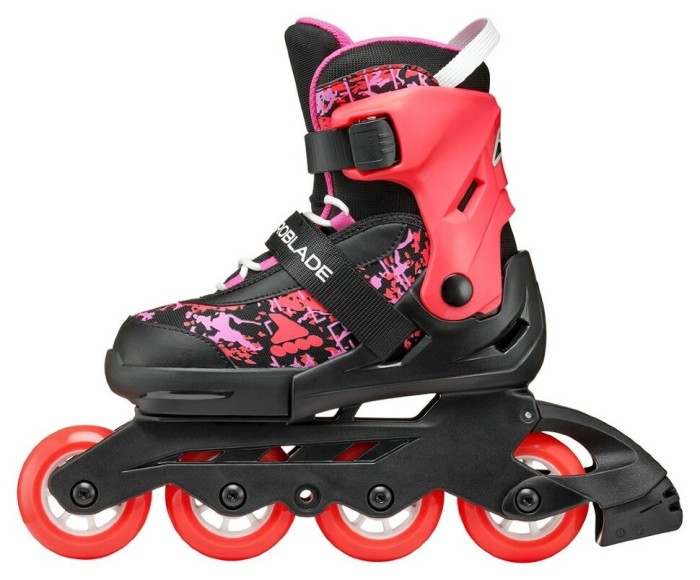 Ролики Rollerblade Microblade SL black-coral (тест)