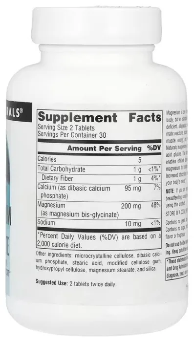 Magnesium Glycinate - 60 tabs