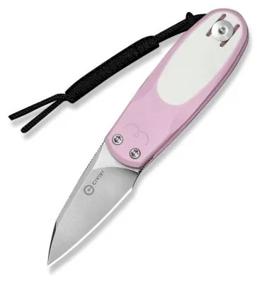 Нож складной карманный Civivi Purr, (4.65 см) Nitro-V / G10 розовый/белый