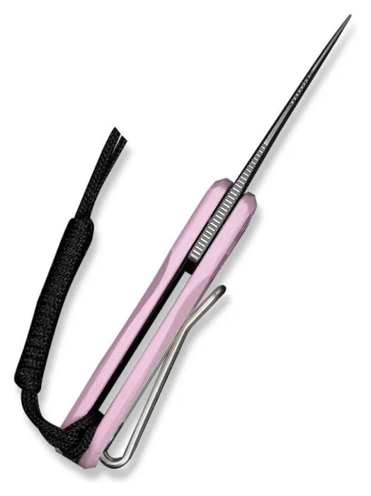 Нож складной карманный Civivi Purr, (4.65 см) Nitro-V / G10 розовый/белый