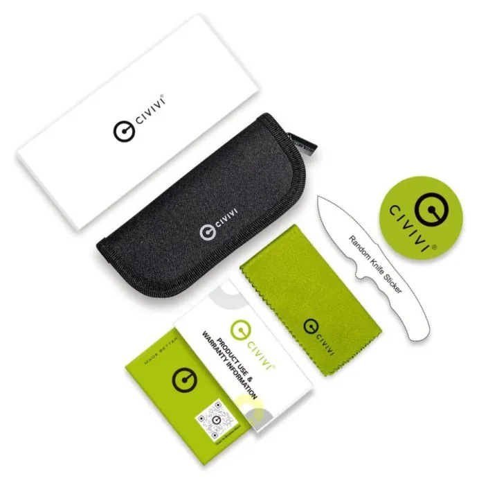 Нож складной карманный Civivi Purr, (4.65 см) Nitro-V / G10 розовый/белый