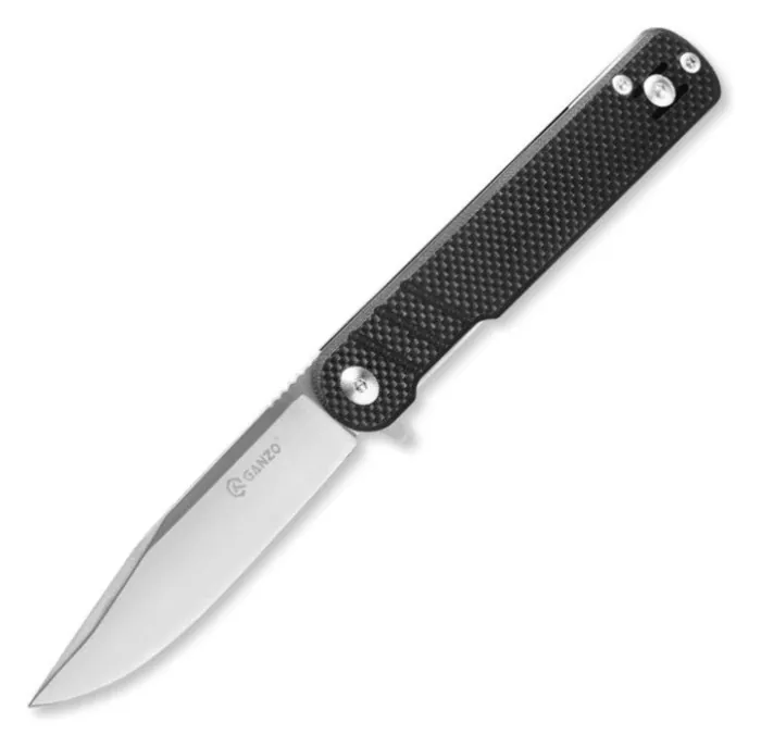 Нож складной туристический Ganzo G772-BK (8.9 см) 8CR14/G10 черный