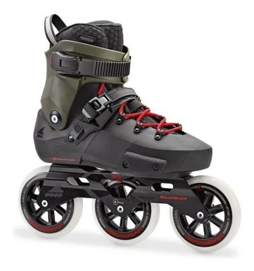 Роликові коньки для дорослих Rollerblade TWISTER EDGE 3WD 36.5 (5US) 230мм Black/army green (07847300 8E6) (305мм)