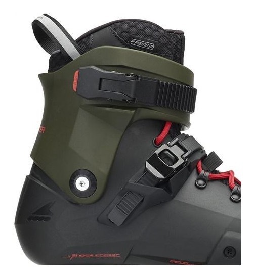 Роликові коньки для дорослих Rollerblade TWISTER EDGE 3WD 36.5 (5US) 230мм Black/army green (07847300 8E6), укр, укр