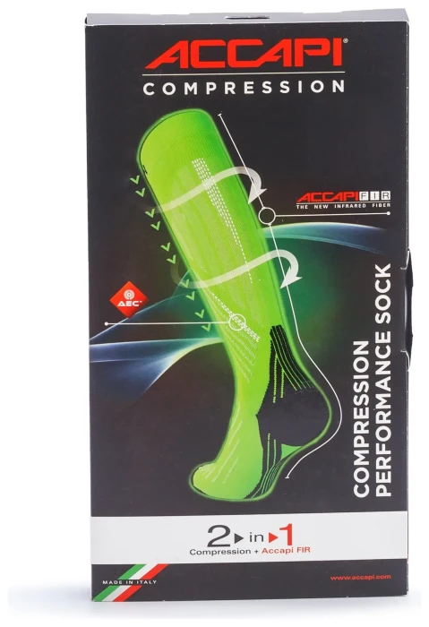 Термошкарпетки Accapi Compression Performance, Green Fluo, 37-38