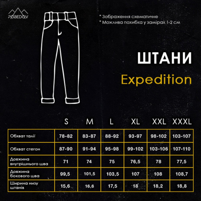 Милитари брюки рип-стоп хаки мужские Pobedov Expedition. Военные штаны для мужчин