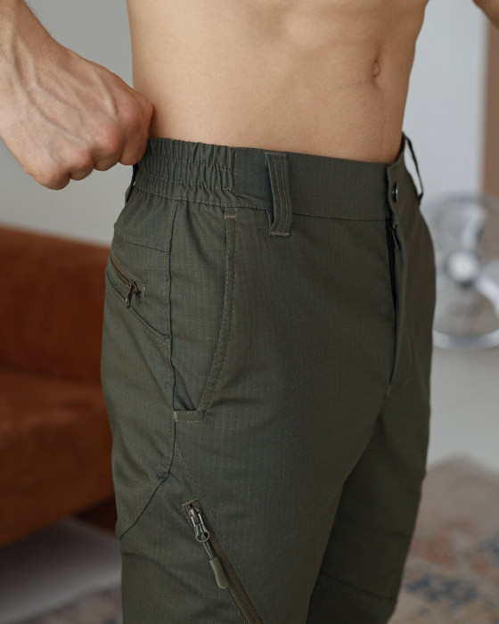 Милитари брюки рип-стоп хаки мужские Pobedov Expedition. Военные штаны для мужчин