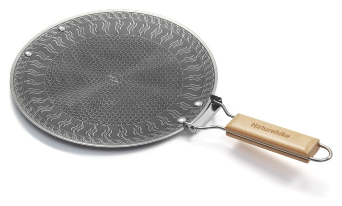 Сковорода з нержавіючої сталі зі складаною ручкою Naturehike CNK2550CF011, 29,5 х 29,5 см, укр, укр