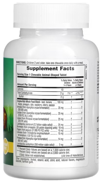 Kids Tummy Zyme Chewable - 90 tabs