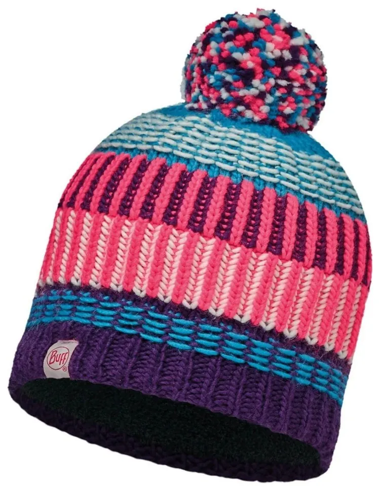 Шапка дитяча (8-12) Buff Junior Knitted & Polar Hat Hops, Plum (SHM_BU 113527.622.10.00)