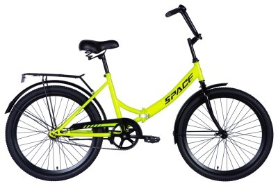 Велосипед ST 24" SPACE COMET BH рама-16" салатный 2024 крылья, крыло пер., крыло зад., подножка, звонок