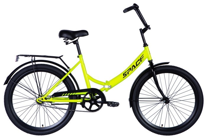 Велосипед ST 24" SPACE COMET BH рама-16" салатный 2024 крылья, крыло пер., крыло зад., подножка, звонок