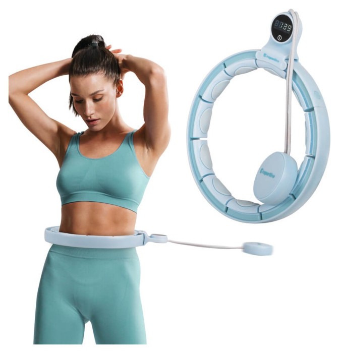 Хула-хуп з магнітами та обважнювачами inSPORTline Weight Hoop Flex Flex 69-117,5 см