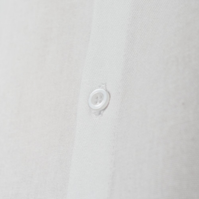 Рубашка мужская Slavni на пуговицах классическая белая, Рубашка Slavni Basset из льна на пуговицах белая