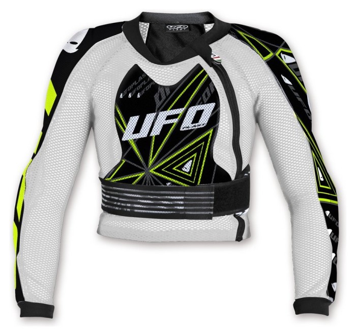 Куртка захисна спортивна підліткова UFO ULTRALIGHT 3.0 JR XL White/black (PE02387), укр, укр