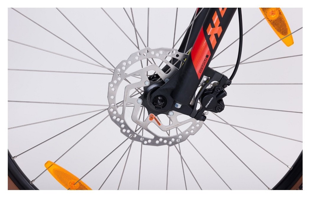 Велосипед KTM CHICAGO 291 29" рама M/43, оранжевый (черный), 2022