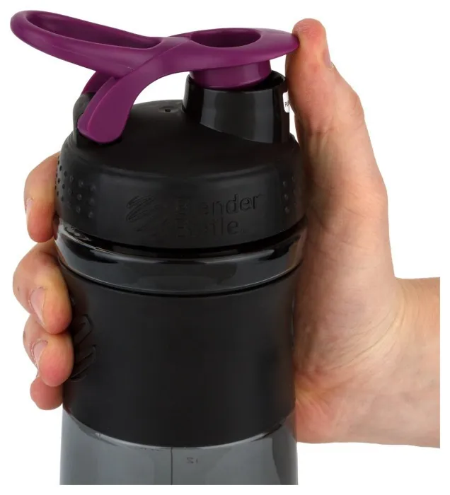 Шейкер спортивний (пляшка) BlenderBottle SportMixer Flip 28oz/820ml Black/Plum