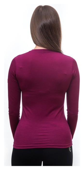 Термофутболка женская Sensor Merino Active LS lilla 12110027, SW11MA-lilla-S