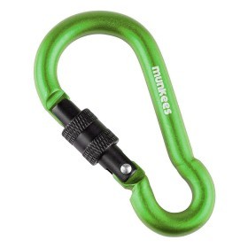Munkees 3249 карабин Pear with Screw Lock 8 mm x 80 mm grass green