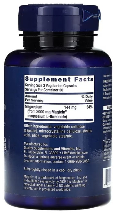 Neuro-Mag® Magnesium L-Threonate - 90 vcaps