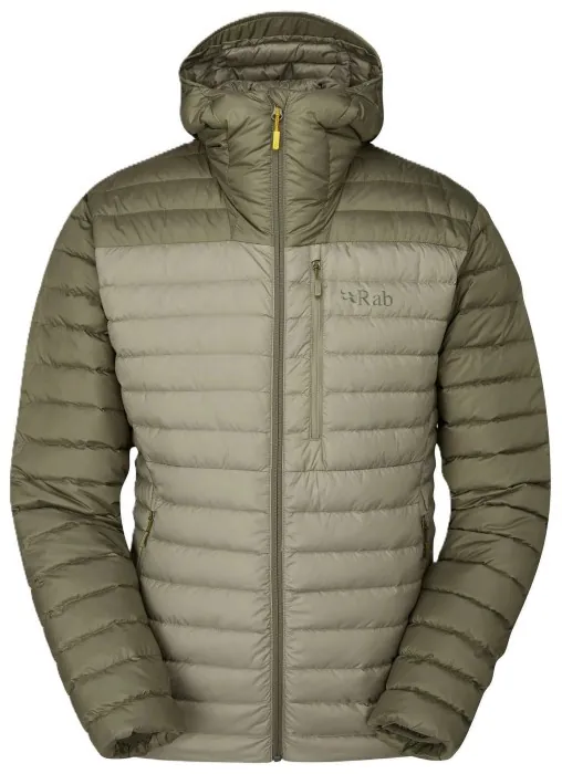 Мужской легкий пуховик Rab Microlight Alpine Jacket, Light Khaki/Stone, LRG